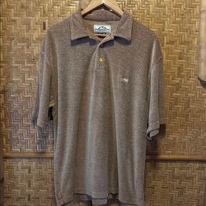 Rust vintage surf Brown Polo Shirt xl